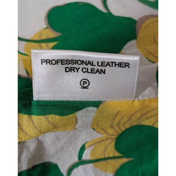 Tory Burch Women's Genuine Leather Utility Military Jacket in White Size 2 - Picture 10 of 11